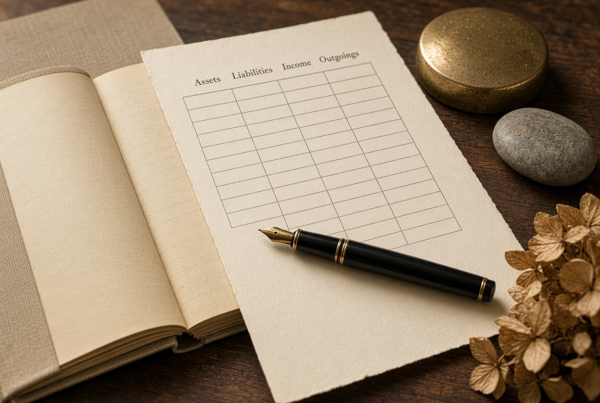 Household ledger still life